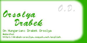 orsolya drabek business card